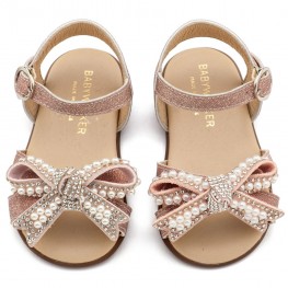 BabyWalker Bαπτιστικά παπούτσια κορίτσι PRI2655 Ροζ αντικέ